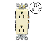 Leviton 16242 Duplex Side Wired, Self-Grounding NEMA 5-15R